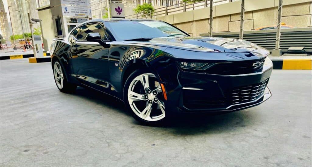 Rent Convertible Chevrolet Camaro SS V8 Dubai