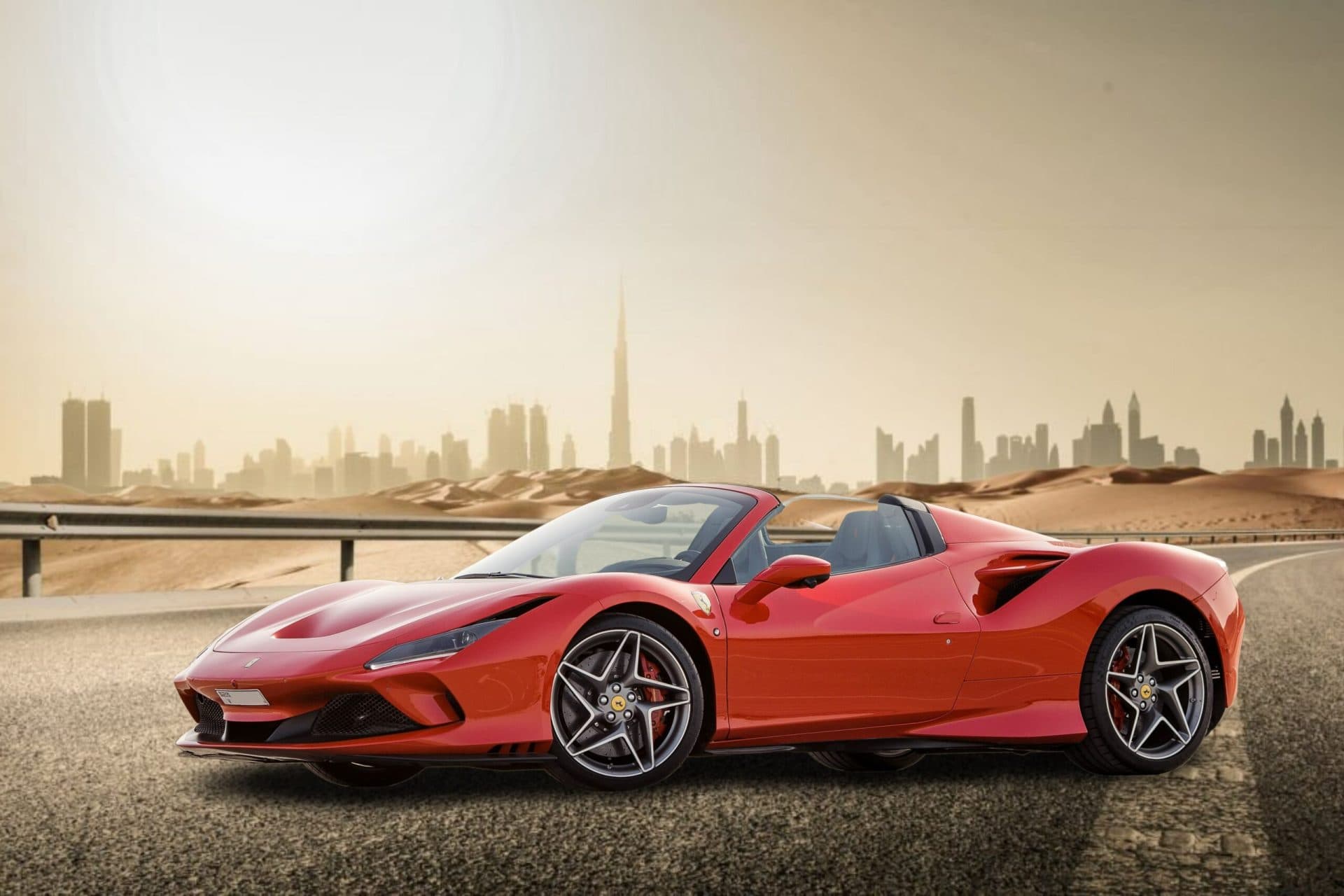 Rent Ferrari F8 Red in Dubai gallery photo 2