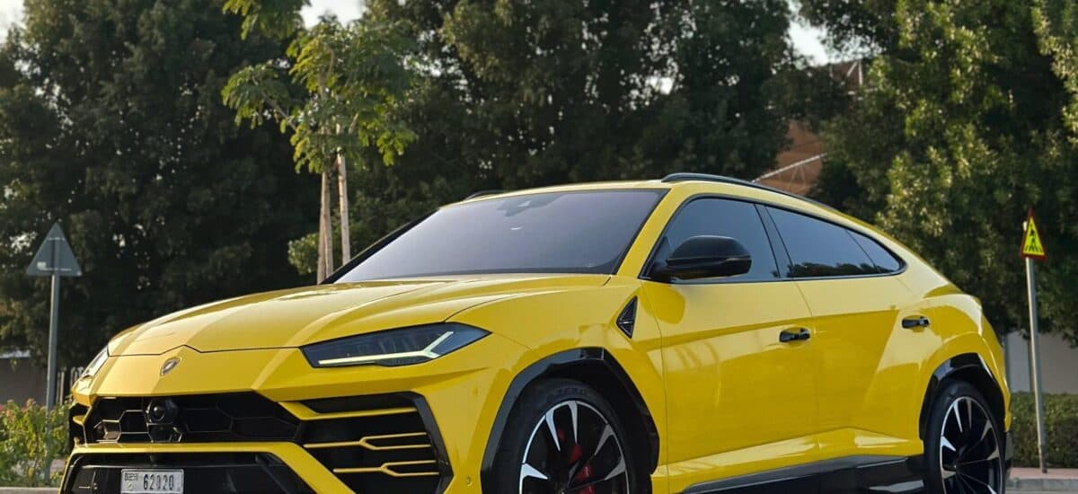 Rent Yellow Lamborghini Urus Dubai
