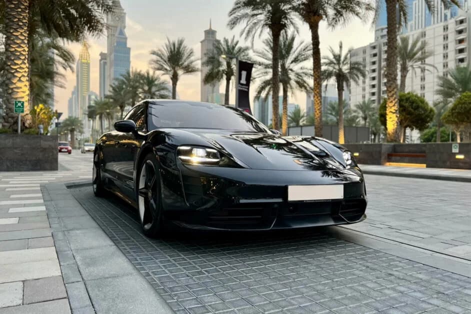 Porsche Taycan Turbo S rental Abu Dhabi