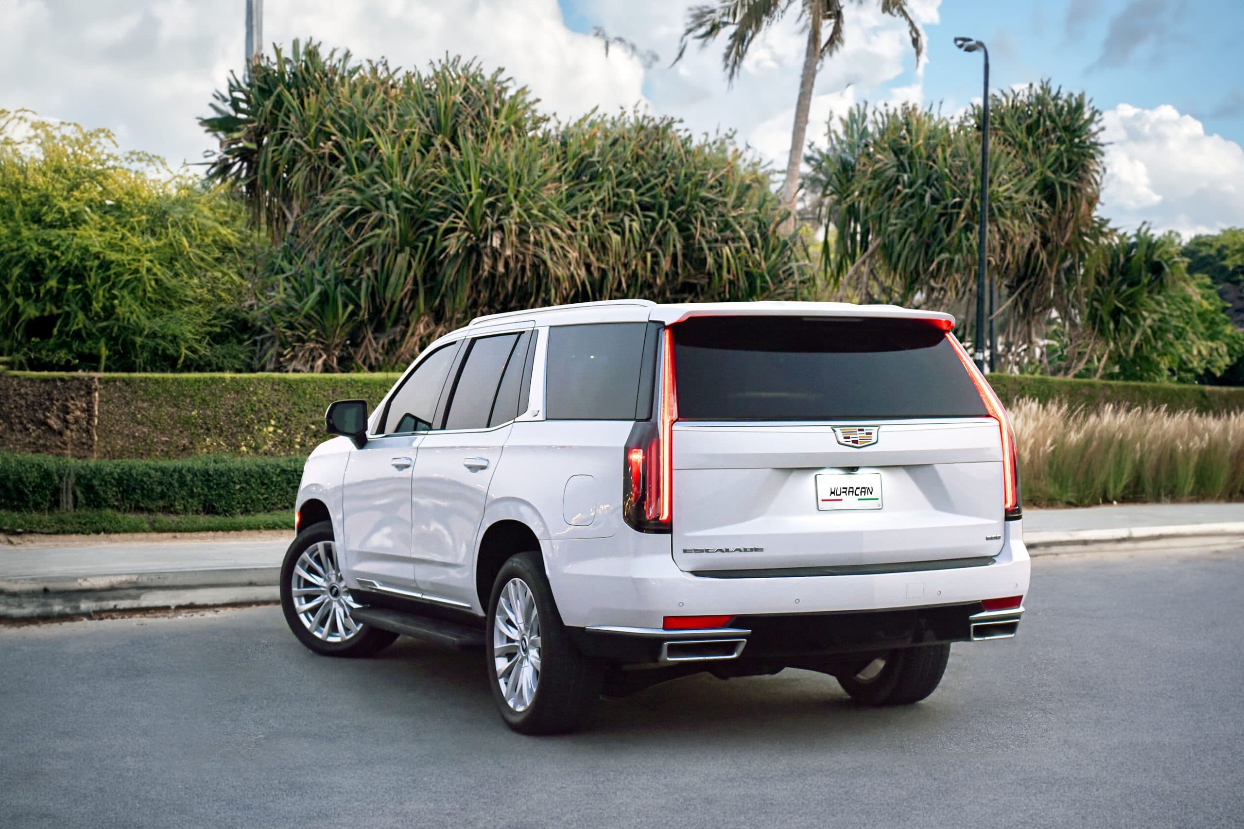Rent White Cadillac Escalade in Dubai gallery photo 3