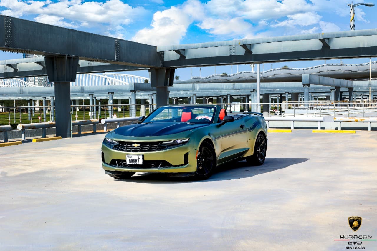 Rent Chevrolet Camaro Convertible in Dubai gallery photo 1