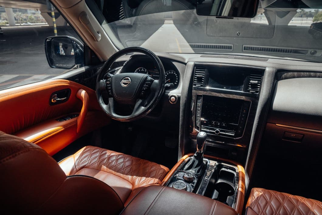 Rent Nissan Patrol White in Dubai gallery photo 3