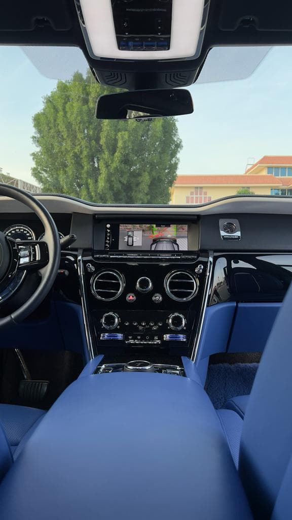 Rent White Rolls Royce Cullinan Dubai gallery photo 2