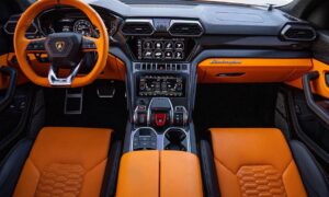 Orange Lamborghini Urus Rentals in Dubai