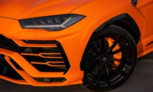 Orange Lamborghini Urus Rentals in Dubai