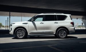 Rent Nissan Patrol White in Dubai