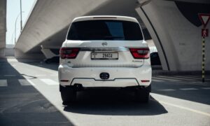 Rent Nissan Patrol White in Dubai