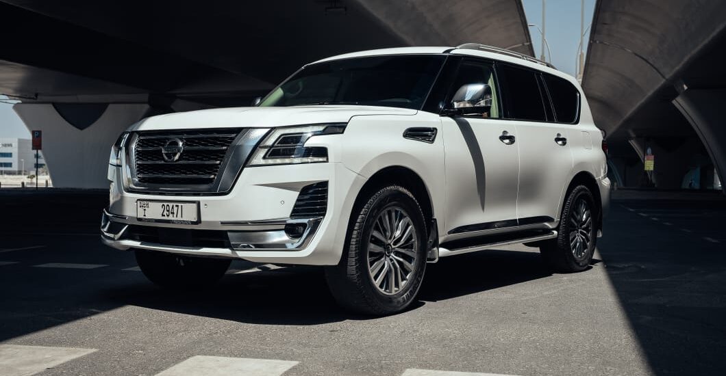 Rent Nissan Patrol White in Dubai