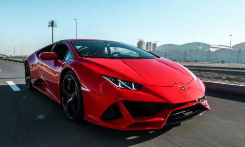 Rent Convertible Lamborghini Huracan Evo in Dubai