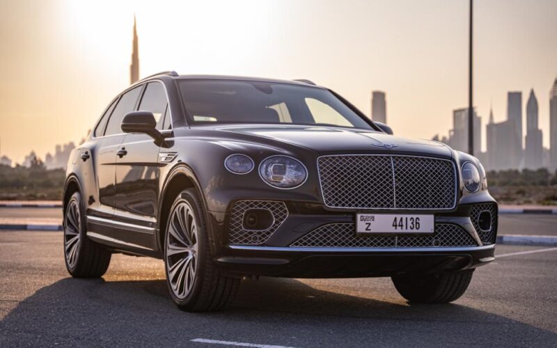 Rent Black Bentley Bentayga in Dubai